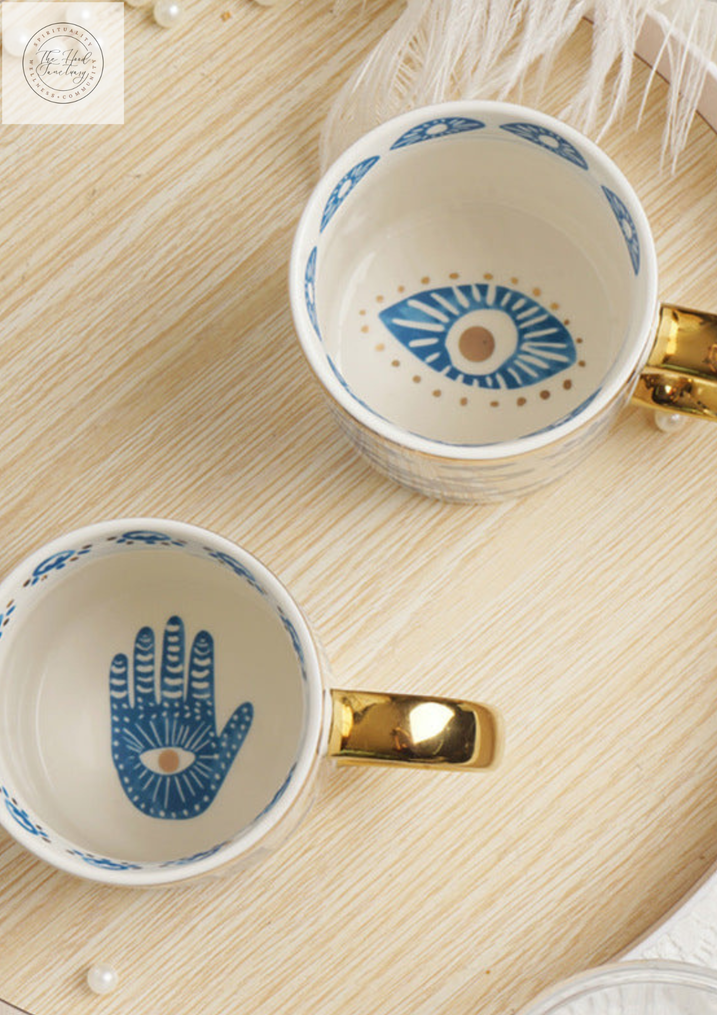 Evil Eye Ceramic Mug & Plates